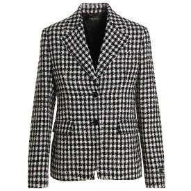 【本日5の付く日ポイント4倍!!】 VERSACE ヴェルサーチ ホワイト White/Black Tweed wool blazer jacket ジャケット レディース 秋冬2022 10070691A053342W020 【関税・送料無料】【ラッピング無料】 ju