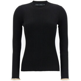 PROENZA SCHOULER プロエンザ スクーラー ブラック Black Ribbed sweater ニットウェア レディース 秋冬2023 R2337080001 【関税・送料無料】【ラッピング無料】 ju