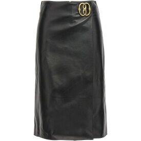 BALLY バリー ブラック Black Logo leather skirt スカート レディース 秋冬2023 WSK008PE001U901 【関税・送料無料】【ラッピング無料】 ju