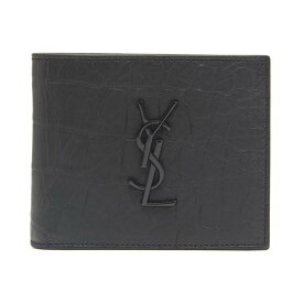 SAINT LAURENT PARIS イヴ サンローラン ブラック Black 'Monogram' wallet 財布 メンズ 秋冬2023 453276C9H0U1000 【関税・送料無料】【ラッピング無料】 ju