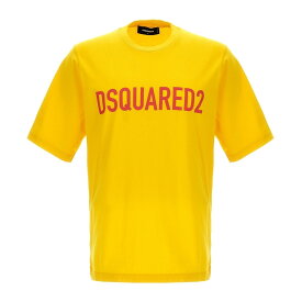 DSQUARED2 ディースクエアード イエロー Yellow 'Dsquared2' T-shirt Tシャツ メンズ 春夏2023 S74GD1122S24321173 【関税・送料無料】【ラッピング無料】 ju