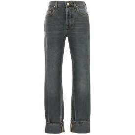 【楽天スーパーSALE!!100000円以上4000円OFFクーポン対象】 GUCCI グッチ グレー Gray 'G quadrato' jeans デニム レディース 秋冬2023 760028XDCPE1026 【関税・送料無料】【ラッピング無料】 ju