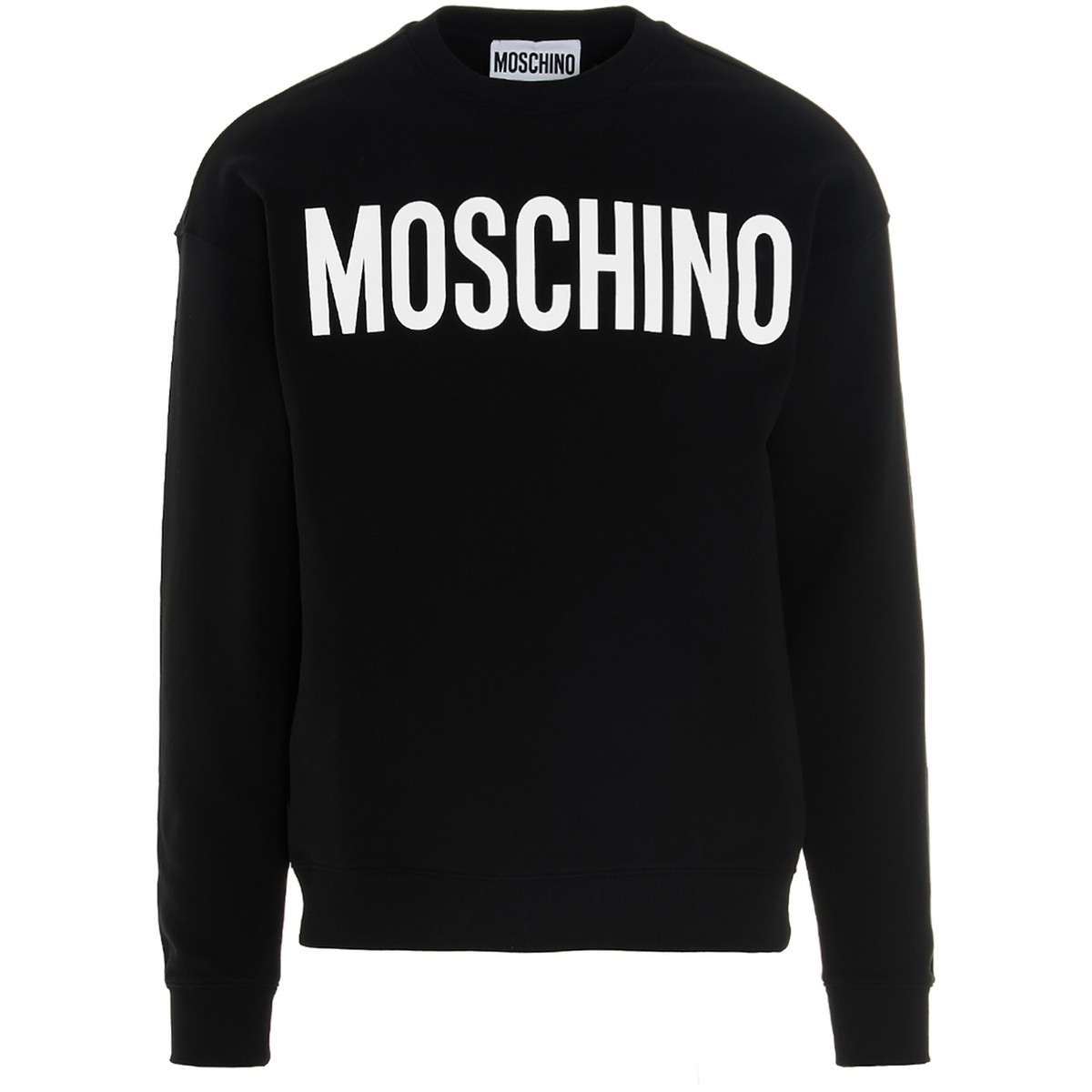 MOSCHINO モスキーノ ブラック Black Lettering logo print sweatshirt トレーナー メンズ 春夏2023 A170120281555 【ラッピング無料】 ju