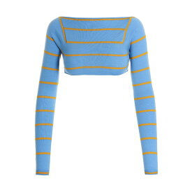 EMILIO PUCCI エミリオ プッチ ブルー Light Blue Cut-out cropped sweater ニットウェア レディース 春夏2023 3EKM033E951A93 【関税・送料無料】【ラッピング無料】 ju