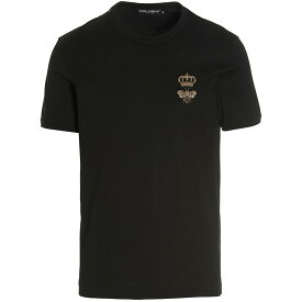 DOLCE&GABBANA ドルチェ&ガッバーナ ブラック Black T-shirt 'Black Sicily' Tシャツ メンズ 春夏2024 G8PV1ZG7WUQN0000 【関税・送料無料】【ラッピング無料】 ju