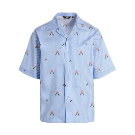 GCDS ジーシーディーエス ブルー Light Blue Spongebob 'Patrick Star' shirt シャツ メンズ 春夏2023 SB23M240528MX 【関税・送料無料】【ラッピング無料】 ju