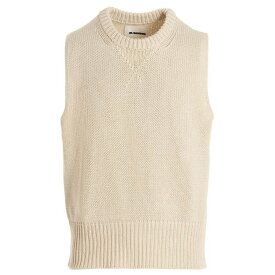 JIL SANDER ジル サンダー ホワイト White 'Chunky Gima' waistcoat ベスト メンズ 春夏2023 J22FB0106J15366109 【関税・送料無料】【ラッピング無料】 ju