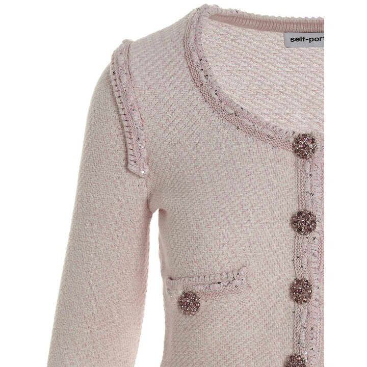 楽天市場】SELF PORTRAIT セルフ ポートレート Pink Jewel buttons cropped cardigan ニットウェア レディース 春夏2023 RS23041JPLIGHTPINK 【関税・送料無料】【ラッピング無料】 ju : BRANDSHOP・クラージュ楽天市場店