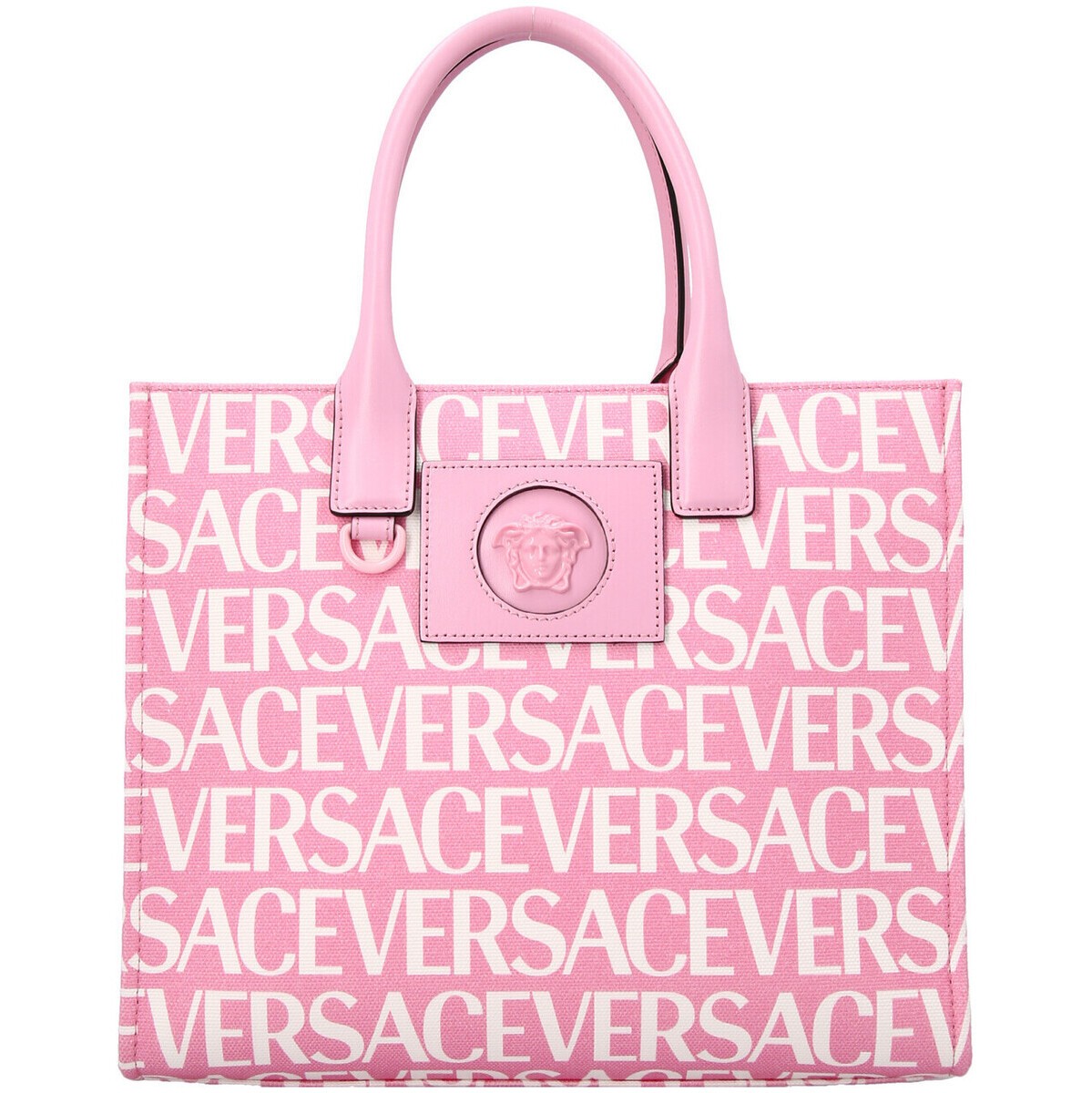 VERSACE ヴェルサーチ Pink Shopping 'Versace on Repeat' トートバッグ レディース 春夏2023  10058611A065442P30V 【関税・送料無料】【ラッピング無料】 ju BRANDSHOP・クラージュ