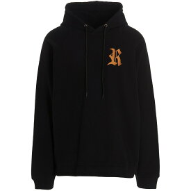 RAF SIMONS ラフ シモンズ ブラック Black ‘R’ hoodie トレーナー メンズ 春夏2023 2311759935 【関税・送料無料】【ラッピング無料】 ju