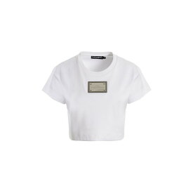 DOLCE&GABBANA ドルチェ&ガッバーナ ホワイト White T-shirt 'Kim Dolce&Gabbana' Tシャツ レディース 春夏2023 F8S21THU7H8W0800 【関税・送料無料】【ラッピング無料】 ju