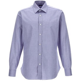 BARBA バルバ ブルー Light Blue Micro operated shirt シャツ メンズ 秋冬2023 T1U14P0136069U0003 【関税・送料無料】【ラッピング無料】 ju