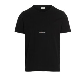SAINT LAURENT PARIS イヴ サンローラン ブラック Black 'Saint Laurent rive gauche' T-shirt Tシャツ メンズ 秋冬2023 464572YB2DQ1000 【関税・送料無料】【ラッピング無料】 ju