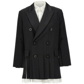 SACAI サカイ ブラック Black Pleated blazer dress ドレス レディース 春夏2023 2306615001 【関税・送料無料】【ラッピング無料】 ju