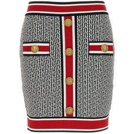 【本日0のつく日ポイント4倍！】 BALMAIN バルマン マルチカラー Multicolor 'Monogram' skirt スカート レディース 秋冬2023 BF1LB292KE89EJC 【関税・送料無料】【ラッピング無料】 ju