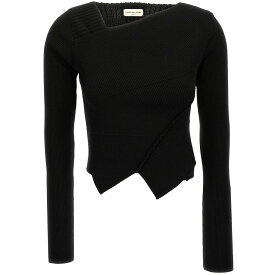 【土日限定クーポン配布中！】 DRIES VAN NOTEN ドリス ヴァン ノッテン ブラック Black 'Teanne' sweater ニットウェア レディース 秋冬2023 2320112007700900 【関税・送料無料】【ラッピング無料】 ju