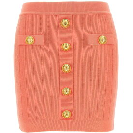BALMAIN バルマン ピンク Pink Logo button knit skirt スカート レディース 秋冬2023 BF1LB290KB074DA 【関税・送料無料】【ラッピング無料】 ju