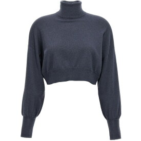 BRUNELLO CUCINELLI ブルネロクチネリ ブルー Blue Monile turtleneck sweater ニットウェア レディース 秋冬2023 M12188803PC8901 【関税・送料無料】【ラッピング無料】 ju