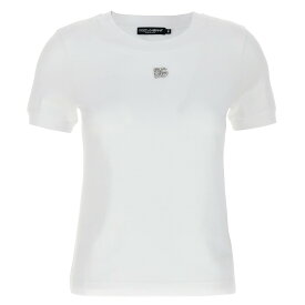 DOLCE&GABBANA ドルチェ&ガッバーナ ホワイト White Essential T-shirt Tシャツ レディース 秋冬2023 F8U08ZG7B3UW0800 【関税・送料無料】【ラッピング無料】 ju