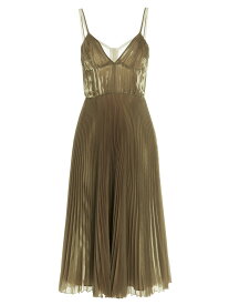 【本日5の付く日ポイント4倍!!】 PRADA プラダ ゴールド Gold Pleated voile satin dress ドレス レディース 春夏2023 P3I80S2311D9EF0037 【関税・送料無料】【ラッピング無料】 ju