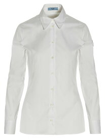 PRADA プラダ ホワイト White Poplin logo shirt シャツ レディース 春夏2023 P442G12VCF0009 【関税・送料無料】【ラッピング無料】 ju