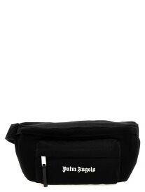 【本日5の付く日ポイント4倍!!】 PALM ANGELS パーム エンジェルス ホワイト White/Black Logo print fanny pack バッグ メンズ 春夏2024 PMNO009S24FAB00110011001 【関税・送料無料】【ラッピング無料】 ju