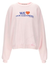ALEXANDER WANG アレキサンダーワン ピンク Pink 'We Love Our Customers' sweatshirt トレーナー レディース 春夏2024 UCC2241688683A 【関税・送料無料】【ラッピング無料】 ju