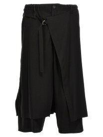 【15,000円以上ご購入で1,000円OFF！】 YOHJI YAMAMOTO ヨウジ ヤマモト ブラック Black 'U-Standard Wrap' bermuda shorts ショーツ メンズ 春夏2024 HSP18500BLACK1 【関税・送料無料】【ラッピング無料】 ju