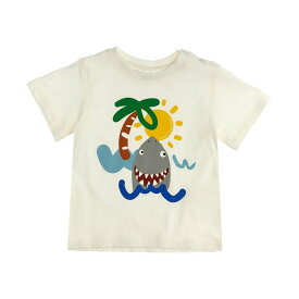 STELLA MCCARTNEY KIDS ステラ マッカートニー キッズ ホワイト White Printed T-shirt トップス ベビーボーイズ 春夏2024 TU8611Z0434101 【関税・送料無料】【ラッピング無料】 ju