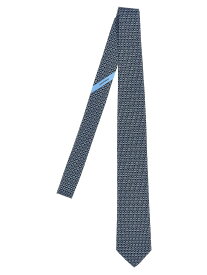 FERRAGAMO フェラガモ ブルー Blue 'Gancini' tie ファッション小物 メンズ 春夏2024 768501001 【関税・送料無料】【ラッピング無料】 ju