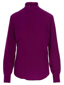 GUCCI グッチ パープル Purple Crepe de chine shirt シャツ レディース 春夏2023 726002ZAAOG5545 【関税・送料無料】【ラッピング無料】 ju