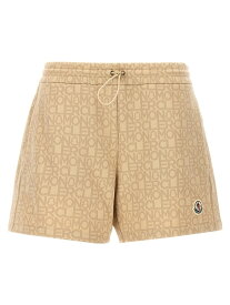 【本日5の付く日ポイント4倍!!】 MONCLER モンクレール ベージュ Beige All over logo bermuda shorts ショーツ レディース 春夏2024 8H0001989AHBF22 【関税・送料無料】【ラッピング無料】 ju