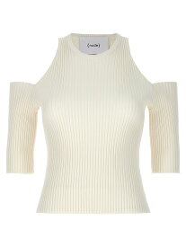 NUDE ヌード ホワイト White Cut-out knit top トップス レディース 春夏2024 1101E2401501 【関税・送料無料】【ラッピング無料】 ju
