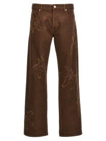 BLUEMARBLE ブルーマーブル ブラウン Brown 'Flower' jeans デニム メンズ 春夏2024 PA66TW27A24BROBROWN 【関税・送料無料】【ラッピング無料】 ju