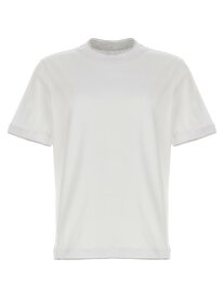 BRUNELLO CUCINELLI ブルネロ クチネリ ホワイト White Double layer t-shirt Tシャツ メンズ 春夏2024 M0B137427CW787 【関税・送料無料】【ラッピング無料】 ju