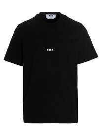 【本日5の付く日ポイント4倍!】 MSGM エムエスジーエム ブラック Black Logo t-shirt Tシャツ メンズ 春夏2024 2000MM50020000299 【関税・送料無料】【ラッピング無料】 ju