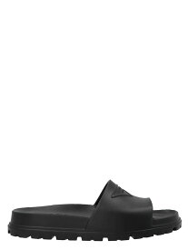 PRADA プラダ ブラック Black 'Soft’ slides サンダル メンズ 春夏2024 2X30853LKVF0002 【関税・送料無料】【ラッピング無料】 ju