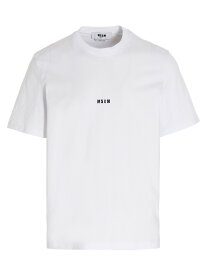 【本日0のつく日ポイント4倍！】 MSGM エムエスジーエム ホワイト White Logo t-shirt Tシャツ メンズ 春夏2024 2000MM50020000201 【関税・送料無料】【ラッピング無料】 ju