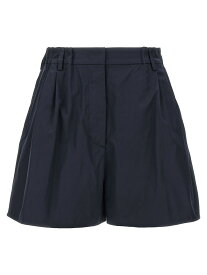 【本日5の付く日ポイント4倍!!】 PRADA プラダ ブルー Blue Poplin shorts ショーツ レディース 春夏2024 P296HOOO1XV2F0008 【関税・送料無料】【ラッピング無料】 ju