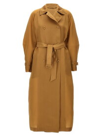 【本日0の付く日ポイント4倍!!】 MAX MARA マックス マーラ ブラウン Brown 'Sacco' trench coat コート レディース 春夏2024 SACCO004 【関税・送料無料】【ラッピング無料】 ju