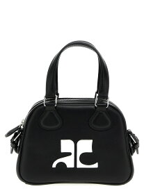 【本日0の付く日ポイント4倍!!】 COURREGES クレージュ ブラック Black 'Mini Leather Bowling Bag' handbag バッグ レディース 春夏2024 124GSA083CR00279999 【関税・送料無料】【ラッピング無料】 ju