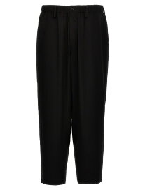 【本日5の付く日ポイント4倍!!】 YOHJI YAMAMOTO ヨウジ ヤマモト ブラック Black 'U-Double Stitch' pants パンツ メンズ 春夏2024 HSP12500BLACK1 【関税・送料無料】【ラッピング無料】 ju