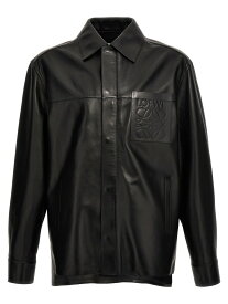 LOEWE ロエベ ブラック Black 'Anagram' leather shirt シャツ メンズ 春夏2024 H526Y34L131100 【関税・送料無料】【ラッピング無料】 ju