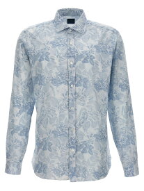 BARBA バルバ ブルー Light Blue Floral print shirt シャツ メンズ 春夏2024 LFU12P01400470001 【関税・送料無料】【ラッピング無料】 ju