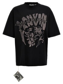 【5のつく日は全商品ポイント4倍】 LANVIN ランバン ブラック Black Printed T-shirt Tシャツ メンズ 春夏2024 RUTS0026J120P2410 【関税・送料無料】【ラッピング無料】 ju