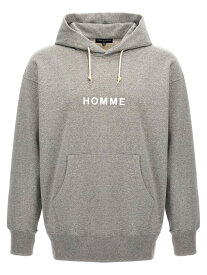 COMME DES GARCONS HOMME コム・デ・ギャルソン・オム グレー Gray Logo print hoodie トレーナー メンズ 春夏2024 HMT1050512 【関税・送料無料】【ラッピング無料】 ju