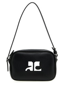 【土日限定クーポン配布中！】 COURREGES クレージュ ブラック Black 'Slim Leather Camera Bag' shoulder bag バッグ レディース 春夏2024 124GSA092CR00279999 【関税・送料無料】【ラッピング無料】 ju