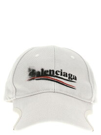 BALENCIAGA バレンシアガ ホワイト White/Black 'Political Stencil' cap 帽子 メンズ 春夏2024 788752410B29860 【関税・送料無料】【ラッピング無料】 ju