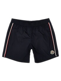 MONCLER モンクレール ブルー Blue Logo patch swim shorts スイムウェア ボーイズ 春夏2024 2C0000953326742 【関税・送料無料】【ラッピング無料】 ju