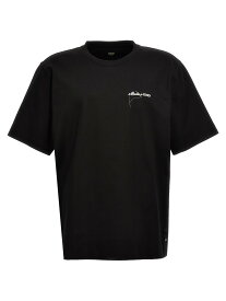 【5のつく日は全商品ポイント4倍】 FENDI フェンディ ブラック Black Logo embroidery t-shirt Tシャツ メンズ 春夏2024 FY0936AR6WF0QA1 【関税・送料無料】【ラッピング無料】 ju